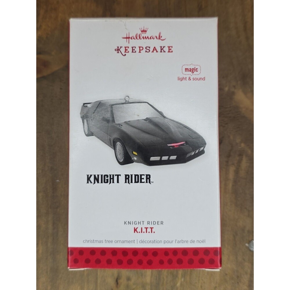 2013 K.I.T.T. Car Ornament Keepsake Knight Rider  Light & Sound, Needs Batteries